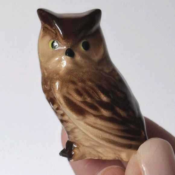 Hagen Renaker Animal Miniature Figurine Barn Owl Vintage Retired - Picture 1 of 8